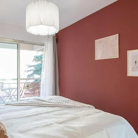 아파트 A10 - 1 Bdr Heart Of Juan Les Pins 5 Min Sea - Ac & Balconies *