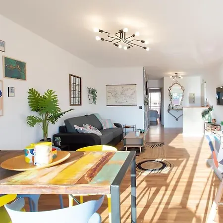 아파트 A10 - 1 Bdr Heart Of Juan Les Pins 5 Min Sea - Ac & Balconies *